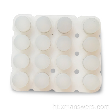 Silicone kawotchou dirije mizik bouton pad